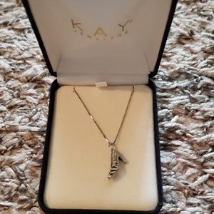 Shoe Necklace from Kay Jewelers. 14KT Chain